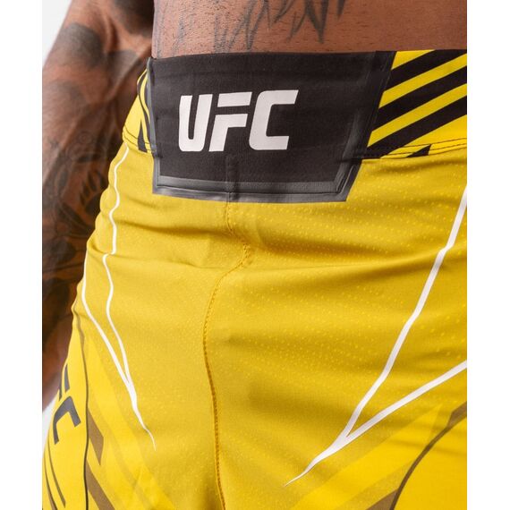 UFC Authentic Fight Night Men's Shorts - Long Fit, Colour: Yellow, Size: L, 4 image