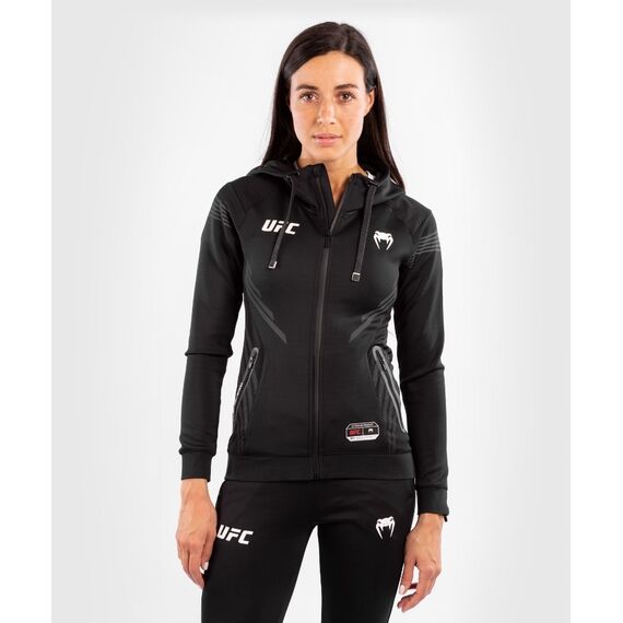 UFC Authentic Fight Night Women's Walkout Hoodie, Colour: Schwarz, Size: M