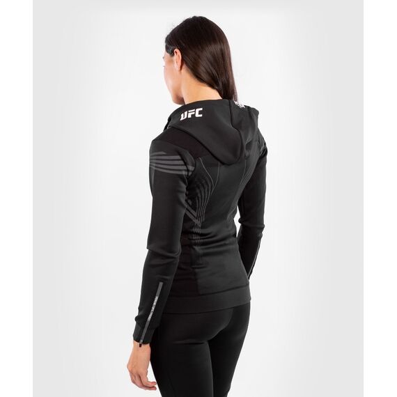 UFC Authentic Fight Night Women's Walkout Hoodie, Colour: Schwarz, Size: M, 8 image