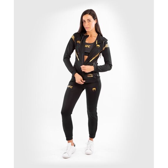 UFC Authentic Fight Night Women's Walkout Hoodie, Colour: Gold, Size: M, 10 image