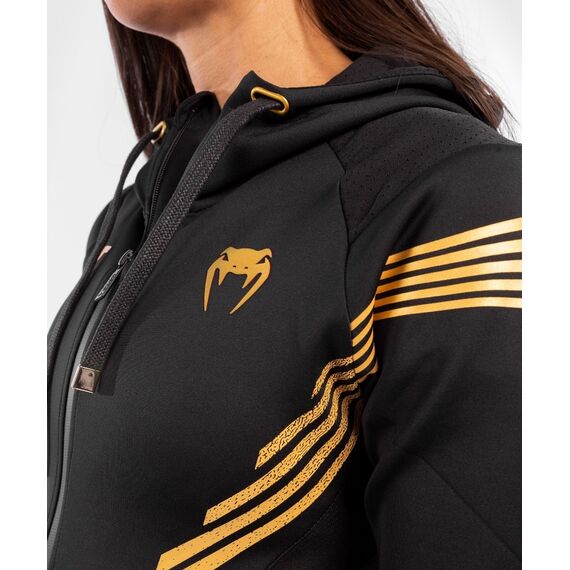 UFC Authentic Fight Night Women's Walkout Hoodie, Colour: Gold, Size: M, 5 image