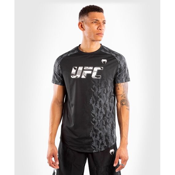 UFC Authentic Fight Week Men's Performance Short Sleeve T-shirt, Colour: Schwarz, Size: XL