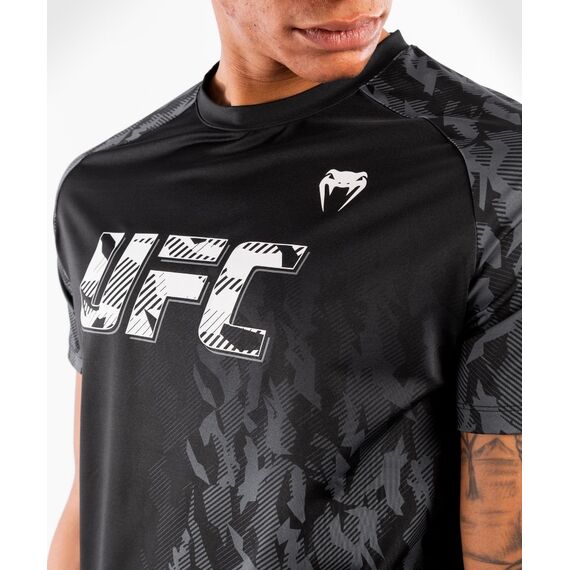 UFC Authentic Fight Week Men's Performance Short Sleeve T-shirt, Colour: Schwarz, Size: XL, 6 image