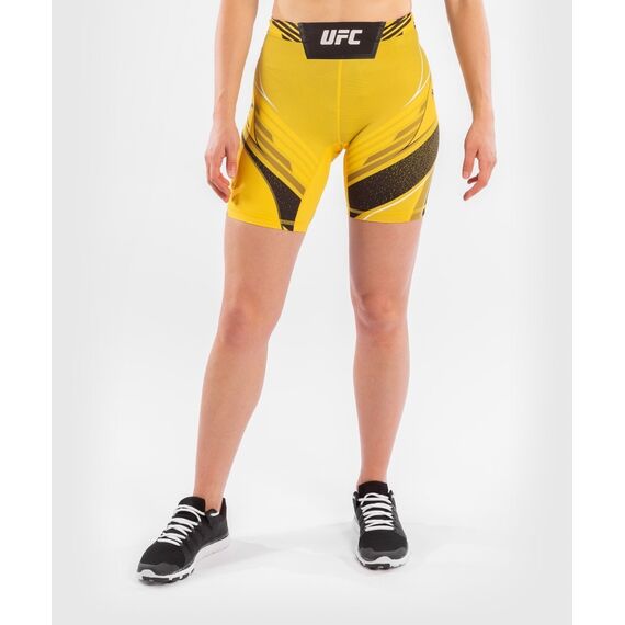 UFC Authentic Fight Night Women's Vale Tudo Shorts - Long Fit, Colour: Yellow, Size: M