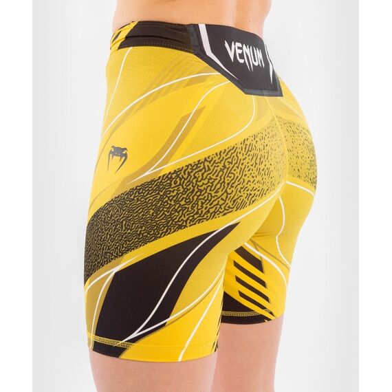 UFC Authentic Fight Night Women's Vale Tudo Shorts - Long Fit, Colour: Yellow, Size: M, 3 image