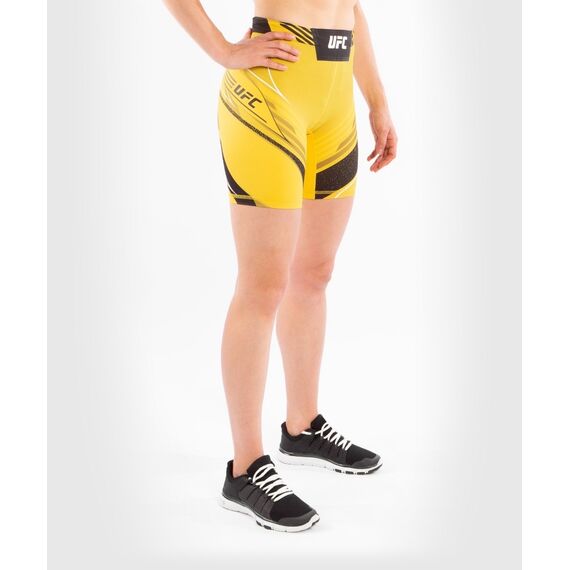 UFC Authentic Fight Night Women's Vale Tudo Shorts - Long Fit, Colour: Yellow, Size: M, 5 image