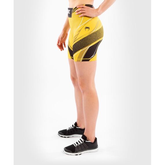UFC Authentic Fight Night Women's Vale Tudo Shorts - Long Fit, Colour: Yellow, Size: M, 6 image