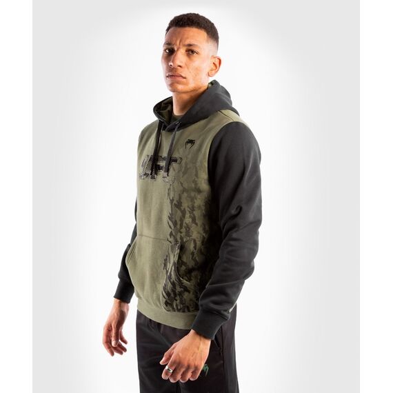 UFC Authentic Fight Week Men's Pullover Hoodie, Colour: Khaki, Size: S, 6 image