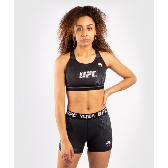 UFC Authentic Fight Week Women's Sport Bra, Size: M, Colour: Schwarz, Size: M