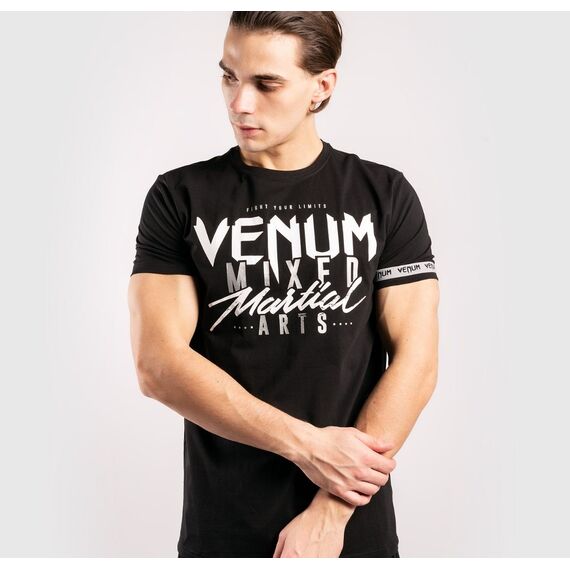 Venum MMA Classic 20 T-Shirt Black/Silver, Colour: Schwarz, Size: XL