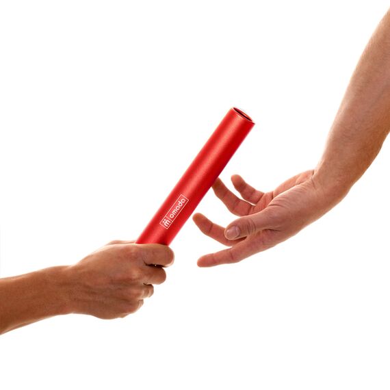 Aluminium relay baton junior size Ø 30cm | Rot, 4 image