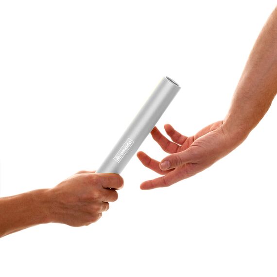 Aluminium relay baton junior size Ø 30cm | Grey, 4 image