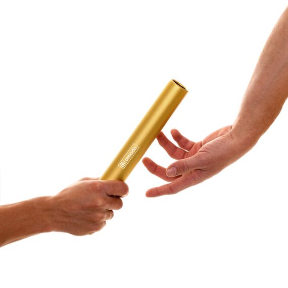 Staffelstab aus Aluminium in Junior-Größe Ø 30cm | Golden, 4 image