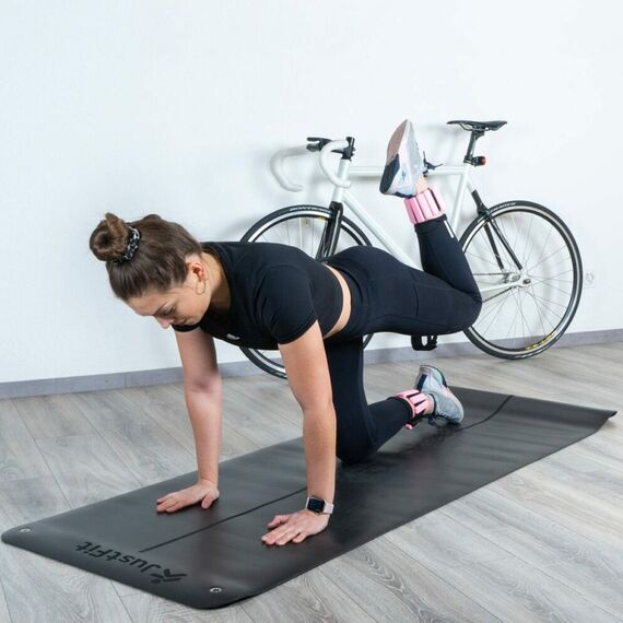 Tapis de yoga gym fitness natural rubber 183x68x0.5cm, 6 image