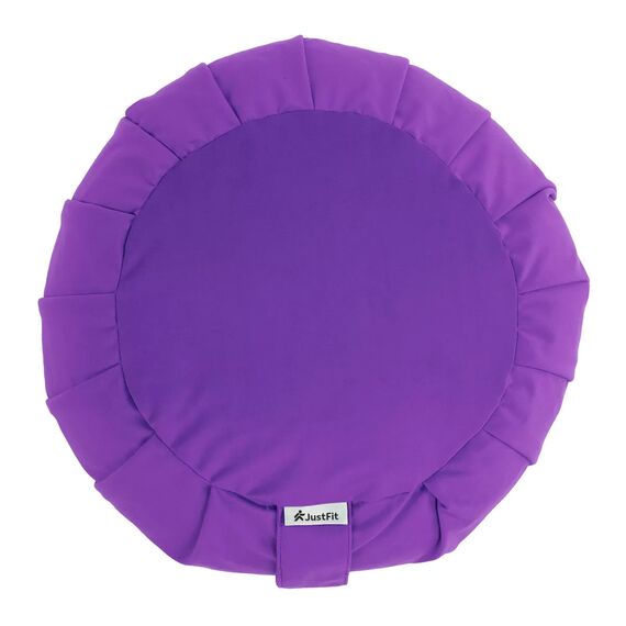 Zafu Zen meditation cushion in cotton Ø 35cm | Violett, 10 image