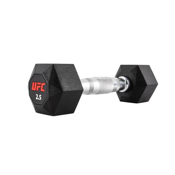 UFC Octagon Dumbbell-2.5kg, Colour: Schwarz, Additional Weight: 2.5 kg, 2 image