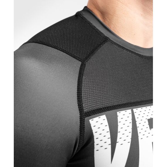 Venum ONE FC Impact Rashguard ong sleeves - Grey/Yellow, Colour: Grey, Size: M, 7 image
