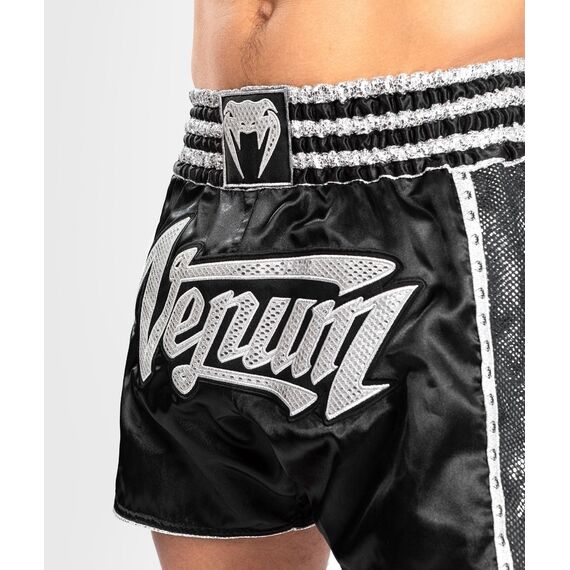 Venum Absolute 2.0 Muay Thai Shorts - Black/Silver - S, Size: S, Colour: Schwarz, 5 image