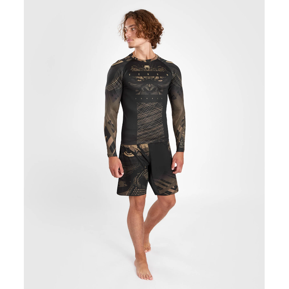 Gorilla Jungle Rashguard Long Sleeves - Black/Sand, Size: XL, Colour: Schwarz, 5 image