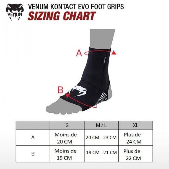 Venum Kontact Evo Foot Grip - Black, Colour: Weiss, Size: M-L, 3 image