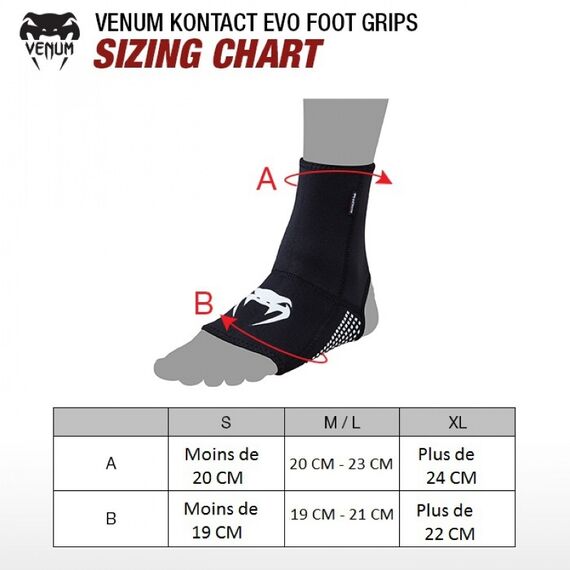 Venum Kontact Evo Foot Grip - Black, Colore: Bianco , Size: XL, 2 image