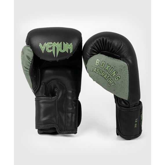 Venum Boxing Lab Gloves - Black/Green, Colour: Schwarz, OZ: 14oz, 3 image