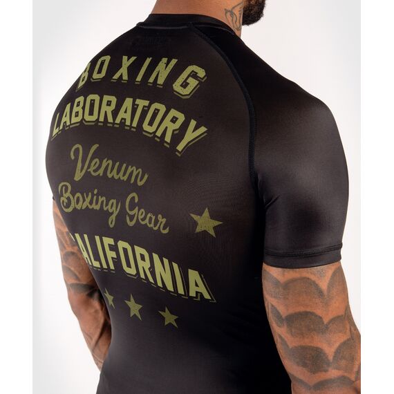 Venum Boxing Lab Rashguard hort sleeves - Black/Green, Colore: Nero, Size: L, 2 image