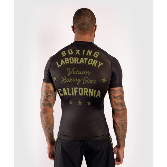 Venum Boxing Lab Rashguard hort sleeves - Black/Green, Colore: Nero, Size: L, 4 image