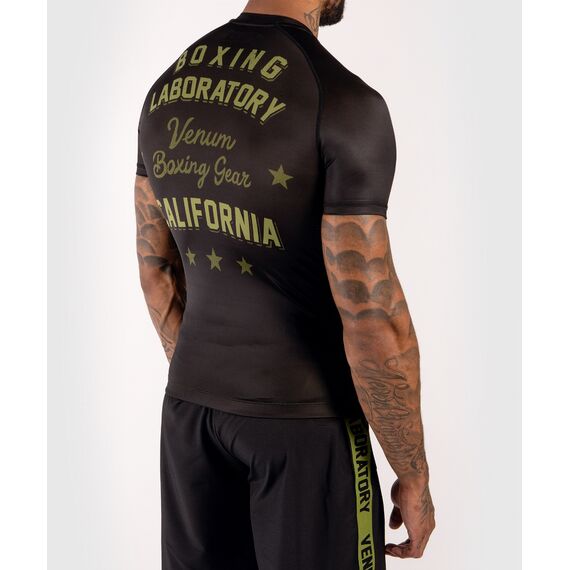 Venum Boxing Lab Rashguard hort sleeves - Black/Green, Colore: Nero, Size: L, 5 image