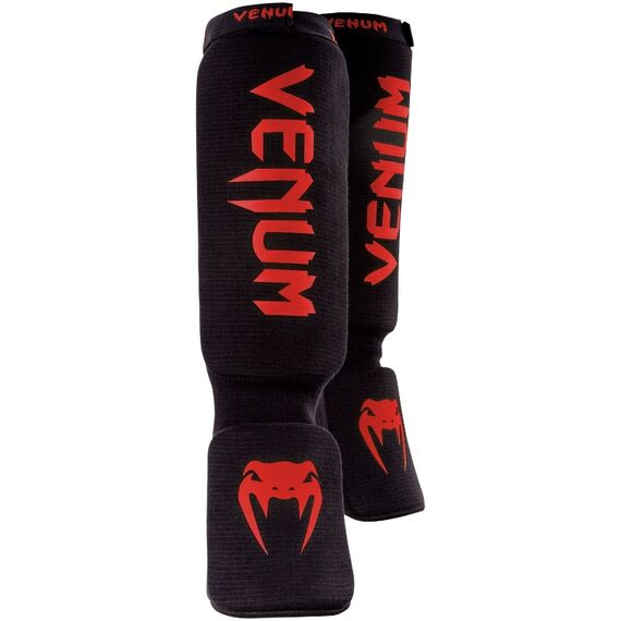 Venum Kontact Shin guards - Black/Red, Colour: Multicolor