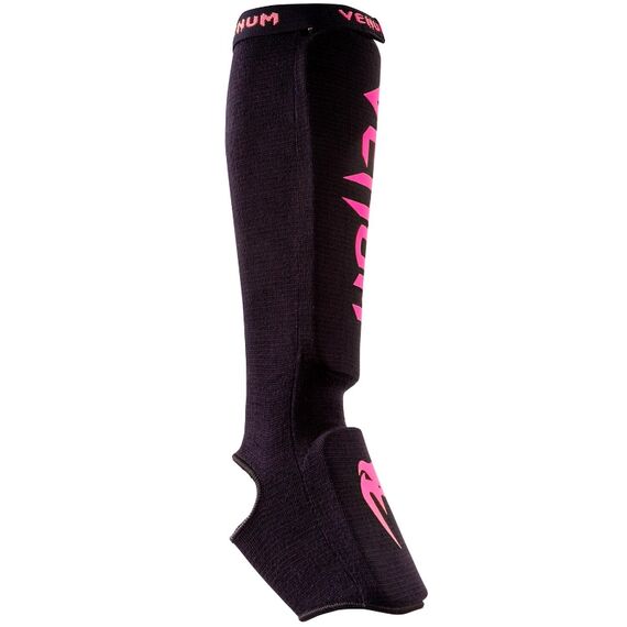 Venum Kontact Shinguards-Black-N Pink, Taglia: Taglia unica, Colore: Nero, 3 image