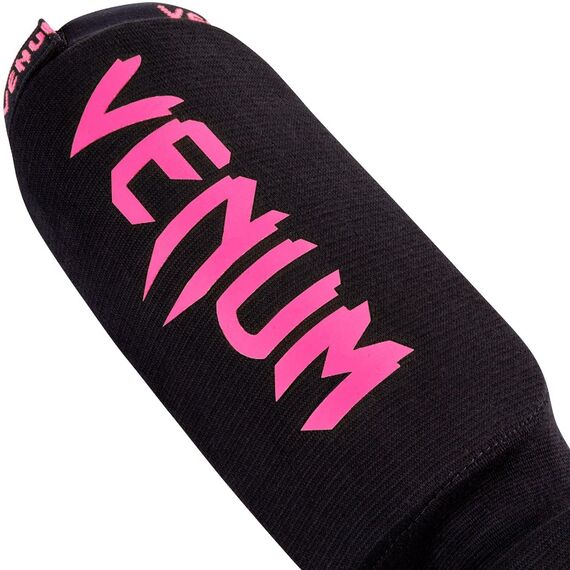Venum Kontact Shinguards-Black-N Pink, Taglia: Taglia unica, Colore: Nero, 4 image