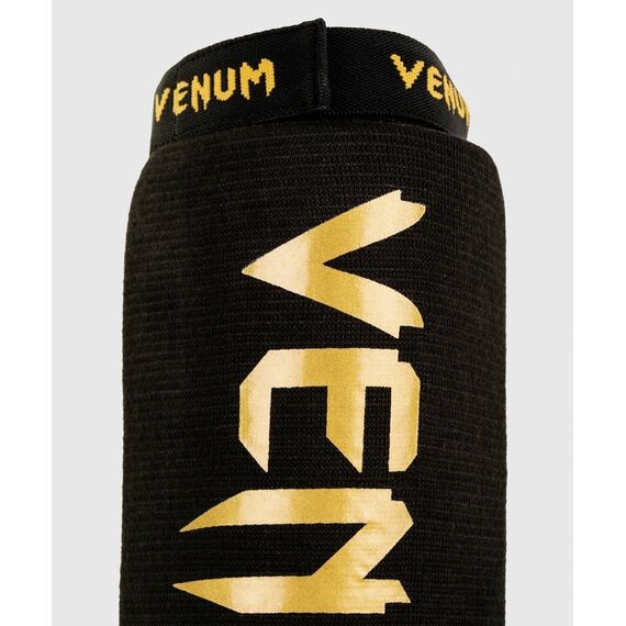 Venum Kontact Shin Guards - Black/Gold, Colour: Gold, Size: XL, 3 image