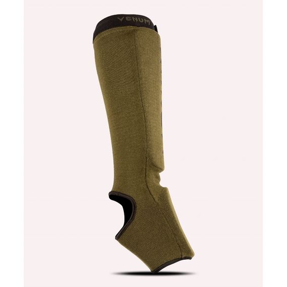 Venum Kontact Shin Guards - Khaki/Black, Colore: Khaki, Size: L, 2 image