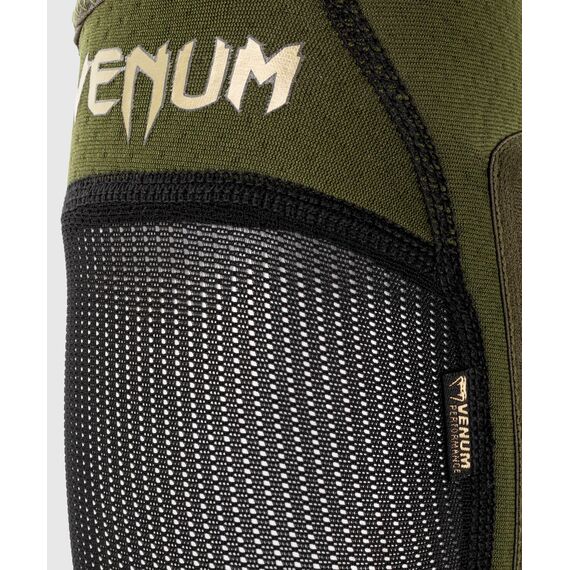 Venum Kontact Evo Shin Guards - Khaki/Gold, Colour: Khaki, Size: M-L, 3 image