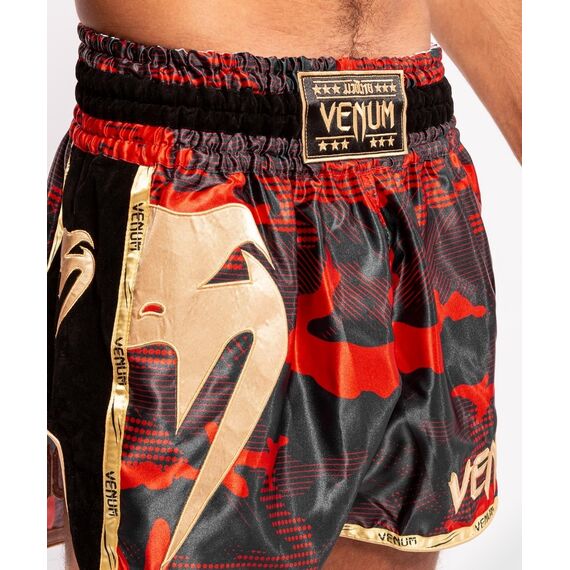 Short de Muay Thai Venum Giant, Couleur: Rouge, Taille ne pas utiliser: M, 6 image