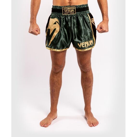 Short de Muay Thai Venum Giant, Couleur: Kaki, Taille ne pas utiliser: XL