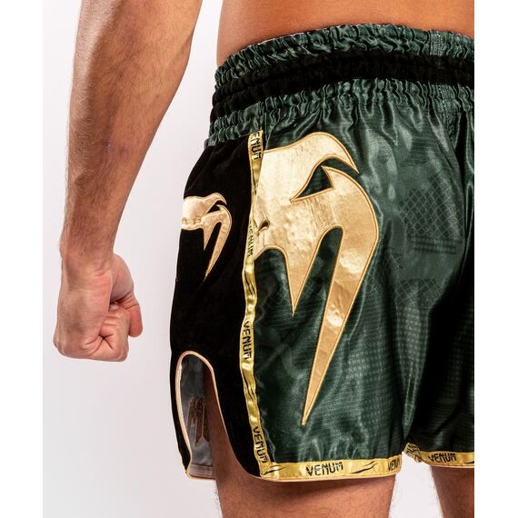 Short de Muay Thai Venum Giant, Couleur: Kaki, Taille ne pas utiliser: XL, 3 image