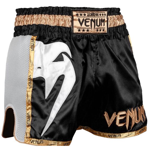 Short de Muay Thai Venum Giant, Couleur: Noir, Taille ne pas utiliser: L