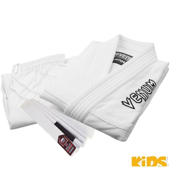 Venum Contender Kids BJJ Gi (Free white belt included) - White, Colour: Weiss, Size (Kimono): C2 137-147 cm, 3 image
