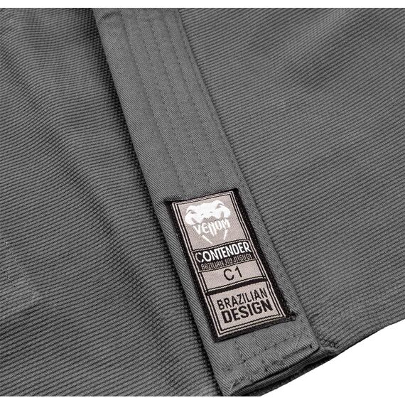 Venum Contender Kids BJJ Gi (Free white belt included) - Grey, Colour: Grey, Size (Kimono): C00 100-110 cm, 5 image