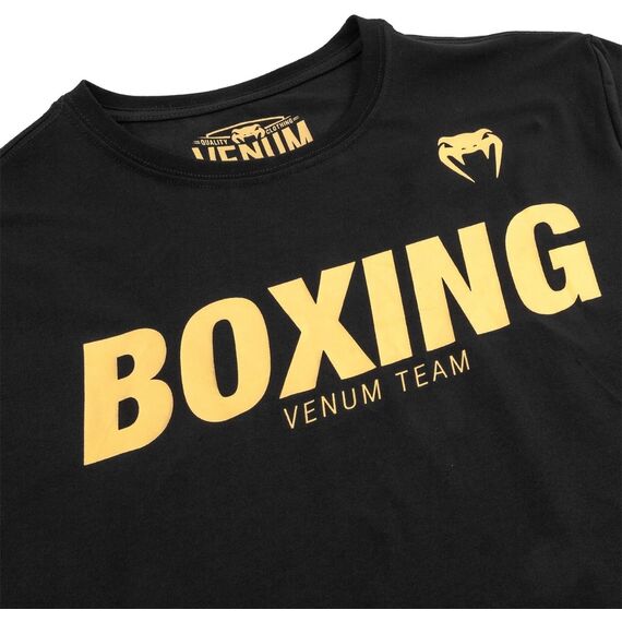 Venum Boxing VT T-shirt - Black/Gold, Colour: Schwarz, Size: S, 5 image