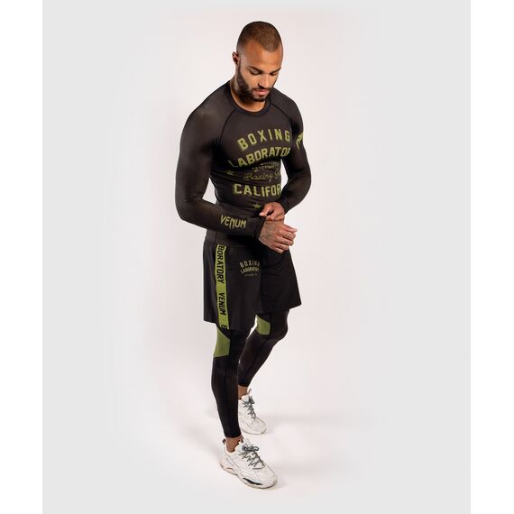 Venum Boxing Lab Rashguard ong sleeves - Black/Green, Colour: Schwarz, Size: XL, 2 image
