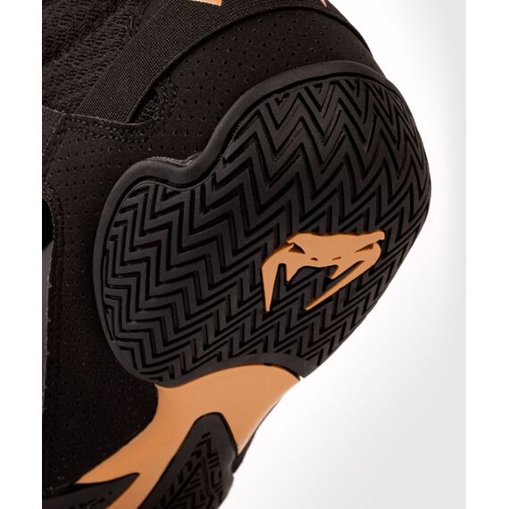 Venum Elite Boxing Shoes – Black/Bronze - 38 (US 6), Colour: Schwarz, Size (Shoes): 38, 2 image