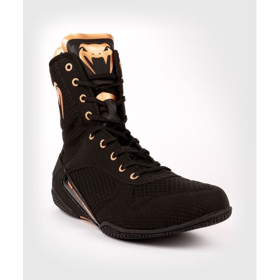 Venum Elite Boxing Shoes – Black/Bronze - 38 (US 6), Colour: Schwarz, Size (Shoes): 38, 6 image