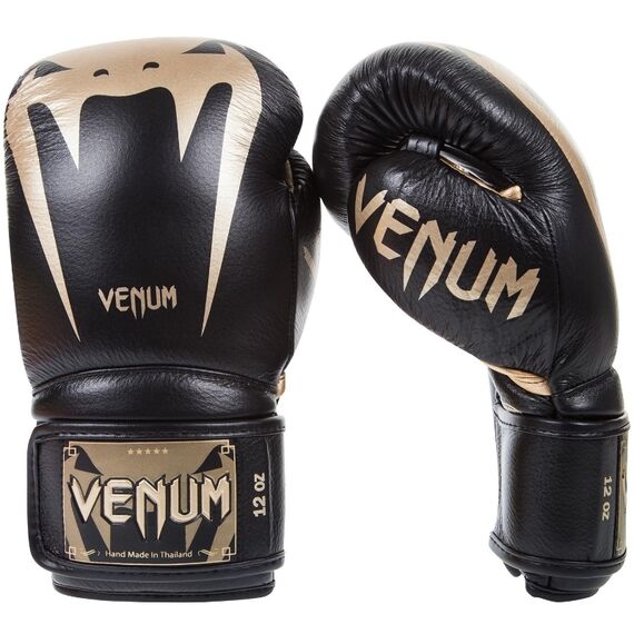 Venum Giant 3.0 Boxing Gloves-Black-Gold, Colour: Gold, OZ: 16oz