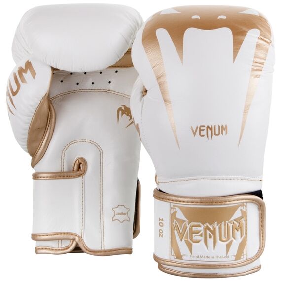 Venum Giant 3.0 Boxing Gloves - Nappa Leather white/gold, Colour: Weiss, OZ: 12oz, 2 image