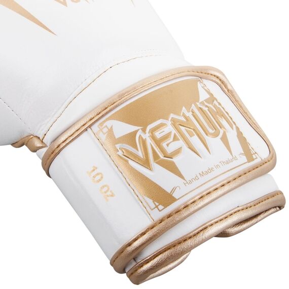 Venum Giant 3.0 Boxing Gloves - Nappa Leather white/gold, Colour: Weiss, OZ: 12oz, 4 image