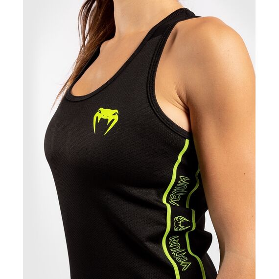 Venum Tecmo Tank Top  - For Women - Black/Neo Yellow, Colour: Schwarz, Size: S, 2 image