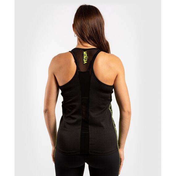 Venum Tecmo Tank Top  - For Women - Black/Neo Yellow, Colour: Schwarz, Size: S, 3 image